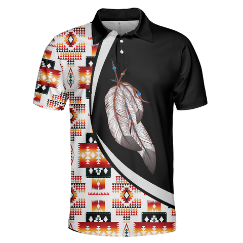 POLO0015 Native American  Polo T-Shirt 3D