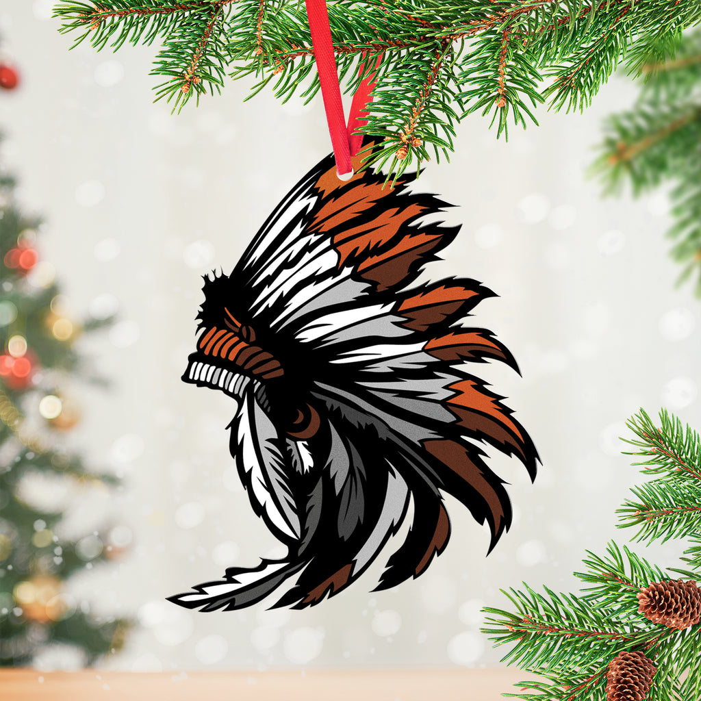 Powwow StoreORM007 Christmas Tree Ornament Native