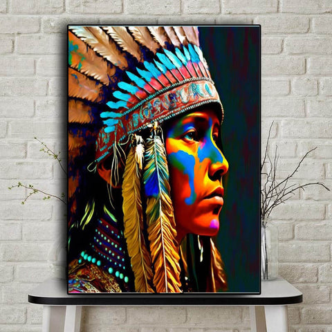 CV15 The Chief Native American Canvas