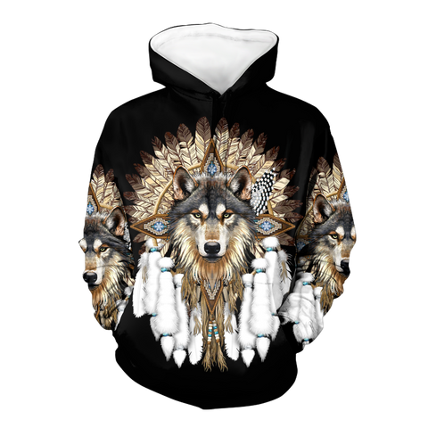 HD0012532 Pattern Native American  Pride 3D Hoodie