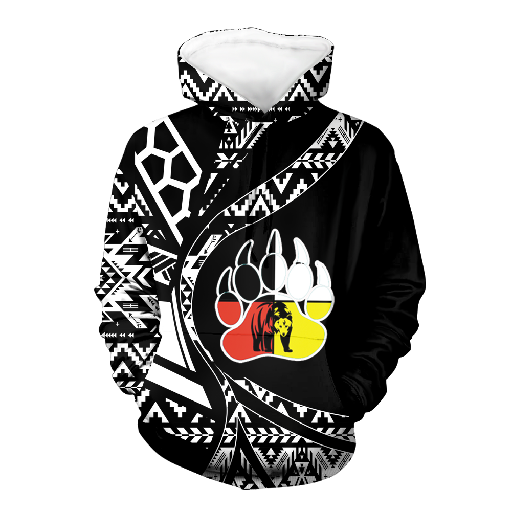 HD0012531 Pattern Native American  Pride 3D Hoodie