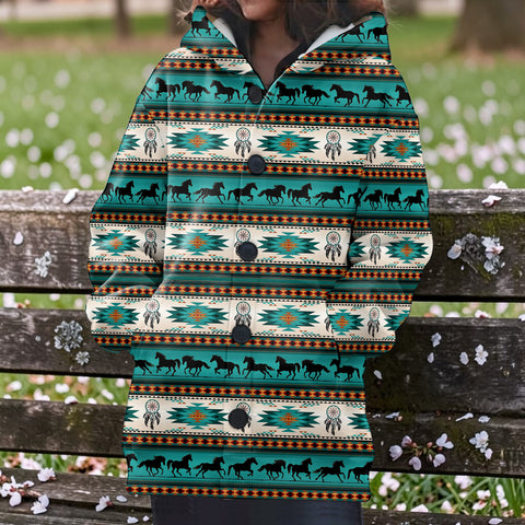 20190522_M07 Native American Women Knitted Hooded Jacket