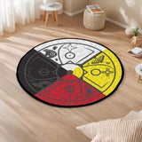 Medicine Wheel Native American Round Quilt Rug 20200104_M06