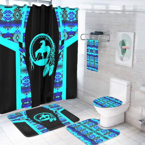 BS-000232 Pattern Native American Bathroom Set