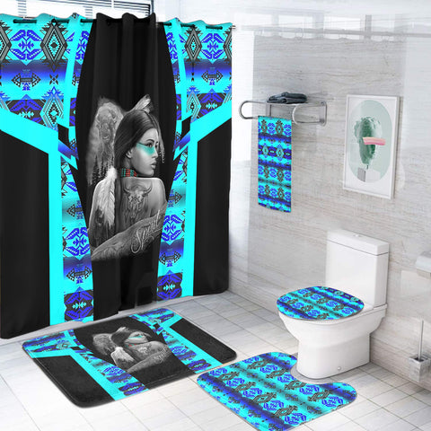 BS-000231 Pattern Native American Bathroom Set