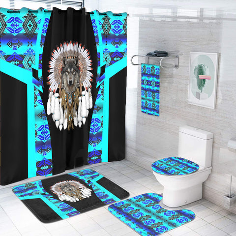 BS-000230 Pattern Native American Bathroom Set