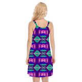 Powwow Storegb nat00628 native design womens o neck cami dress