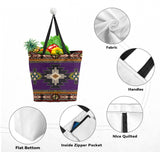 Powwow Storegb nat0001 04 pattern tribe canvas shopping bag