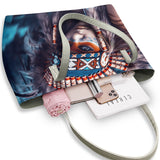 Powwow Storegb nat00038 pattern native american shoulder bag