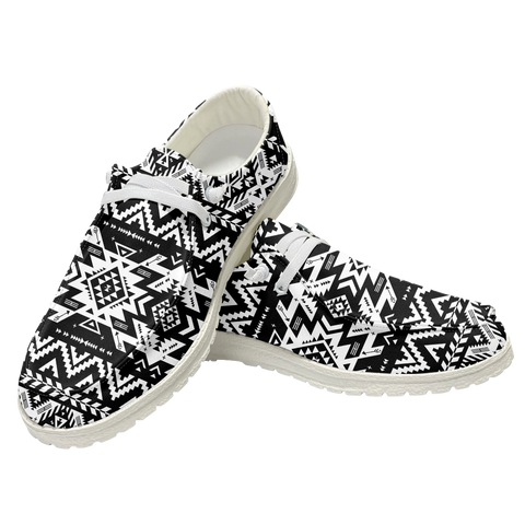 GB-NAT00441 Pattern Native Lace Up Loafers