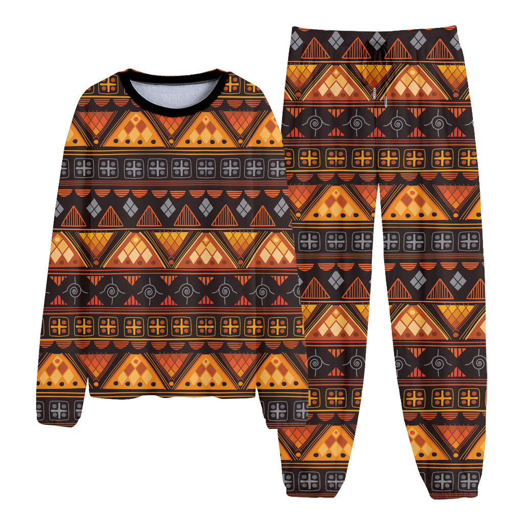 Powwow StoreGBNAT00644 Pattern Native American Unisex Thicken Pajama Suit