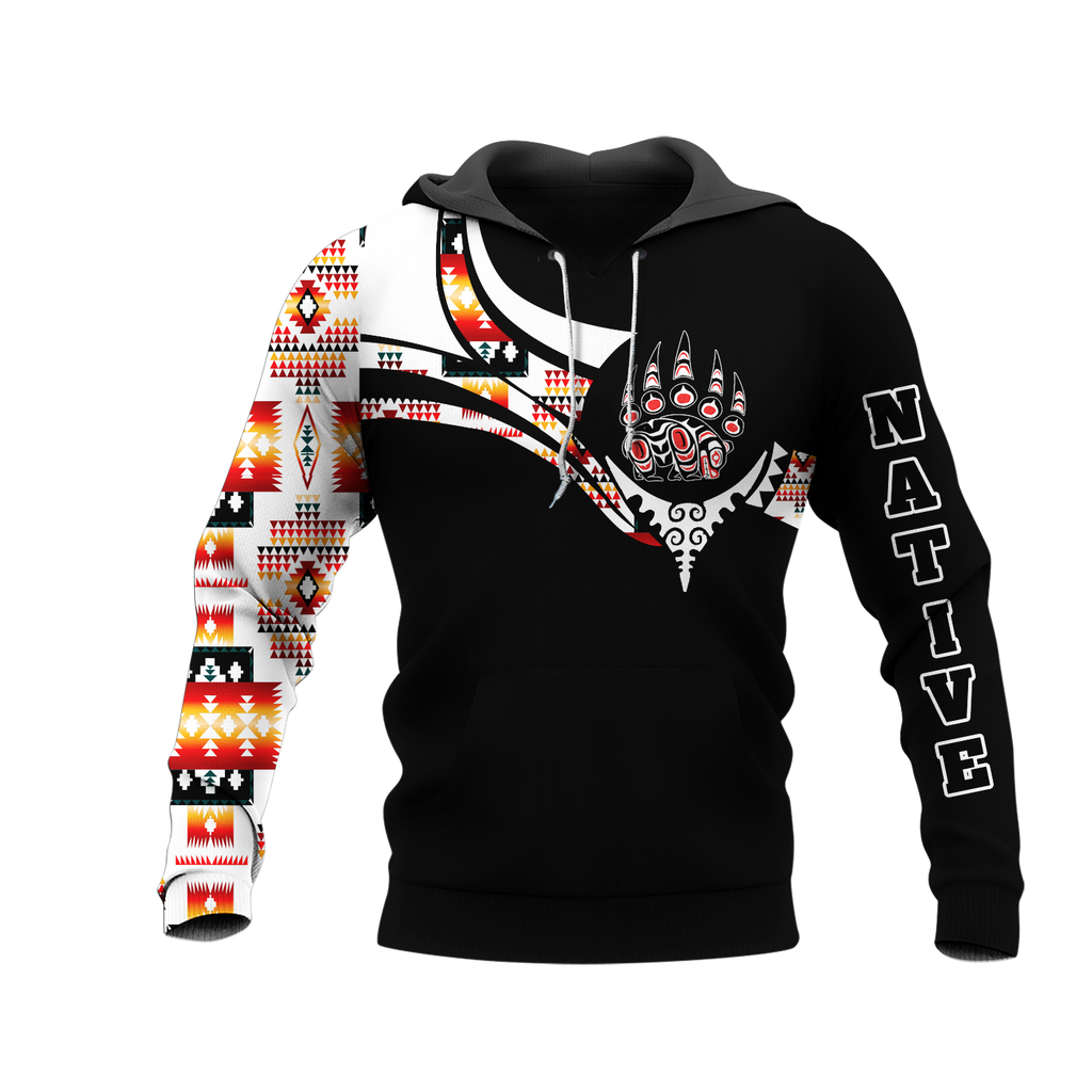 Powwow StoreHD0012507 Pattern Native Pride 3D Hoodie