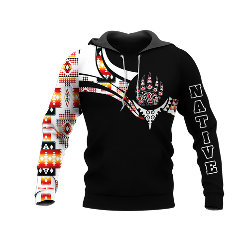 Powwow StoreHD0012507 Pattern Native Pride 3D Hoodie