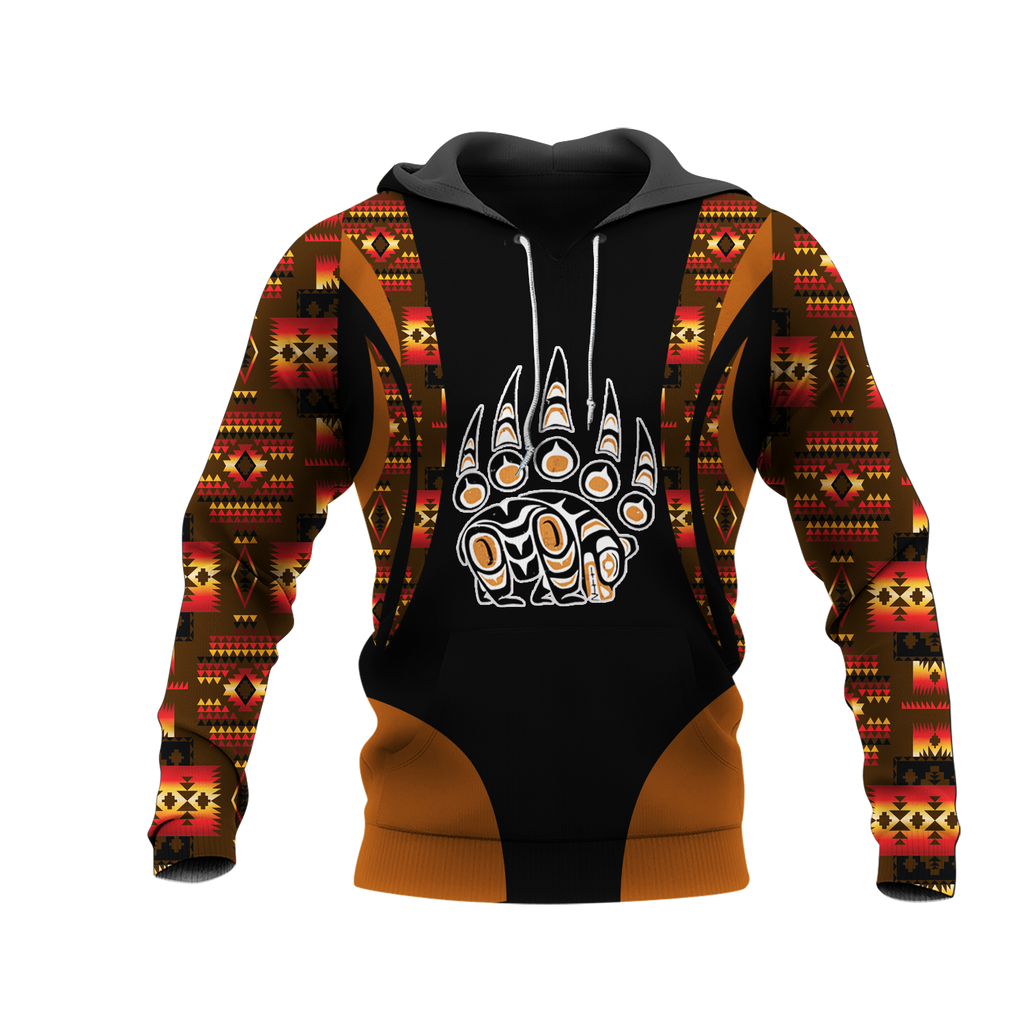 Powwow StoreHD001136 Pattern Native Pride 3D Hoodie