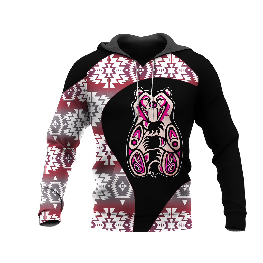 Powwow StoreHD0012481 Pattern Native Pride 3D Hoodie