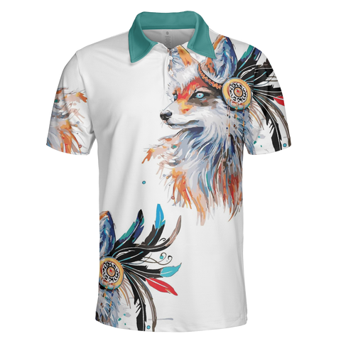 Powwow StorePOLO0054 Native American  Polo TShirt 3D