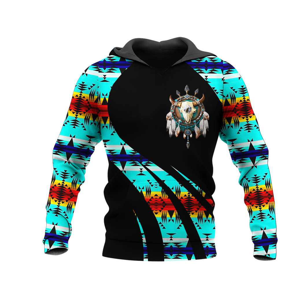 Powwow StoreHD0011704 Pattern Native Pride 3D Hoodie