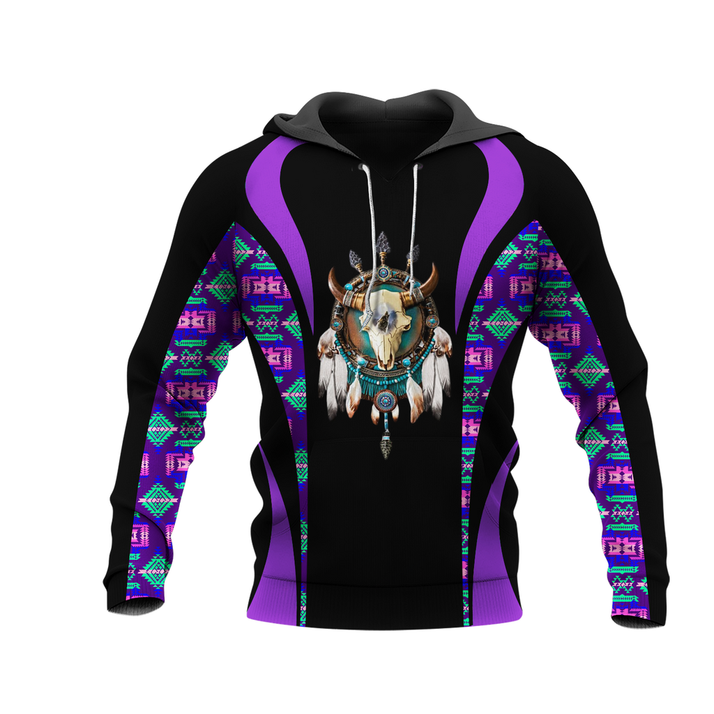 Powwow StoreHD0011552 Pattern Native Pride 3D Hoodie