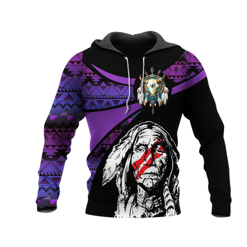 Powwow StoreHD000817 Pattern Native Pride 3D Hoodie