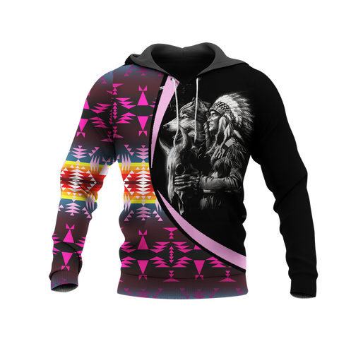 Powwow StoreHD0011600 Pattern Native Pride 3D Hoodie