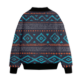 Powwow Storegb nat00598 pattern native american unisex knitted fleece lapel outwear