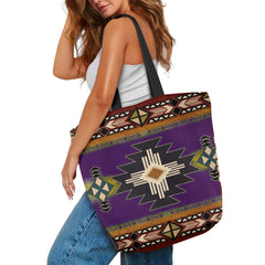 GB-NAT0001-04  Pattern Tribe Canvas Shopping Bag