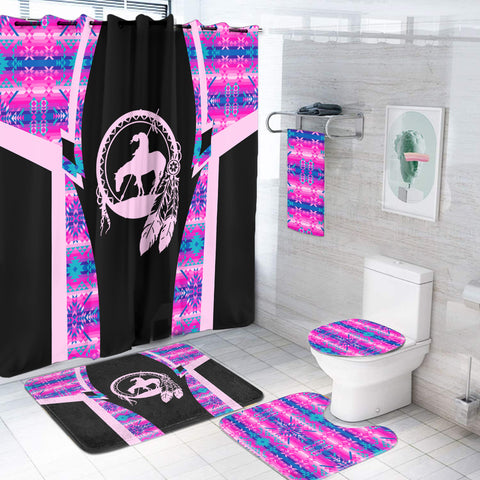 BS-000228 Pattern Native American Bathroom Set