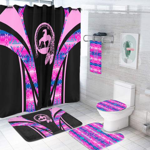 BS-000225 Pattern Native American Bathroom Set
