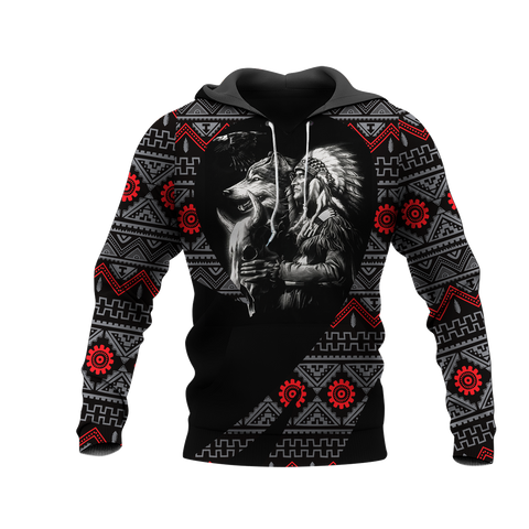 Powwow StoreHD0011629 Pattern Native Pride 3D Hoodie