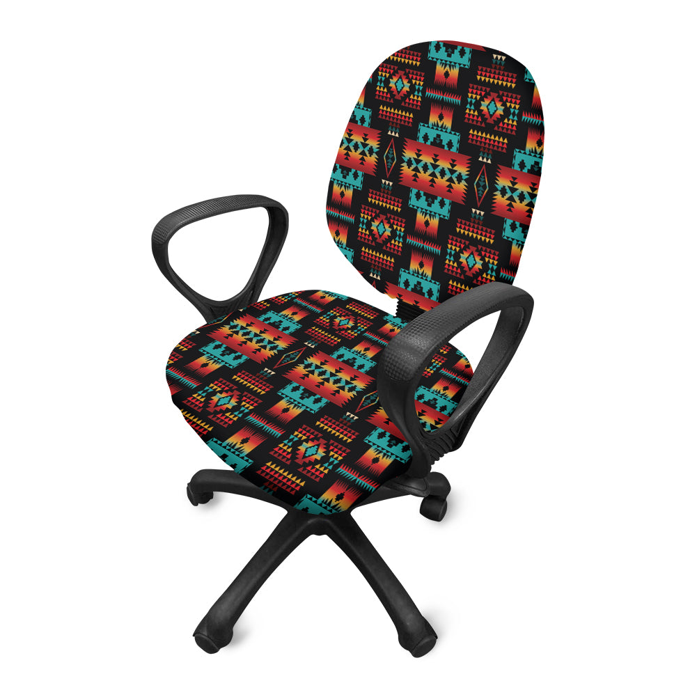 GB-NAT00046-02 Design Native American Office Chair Cover