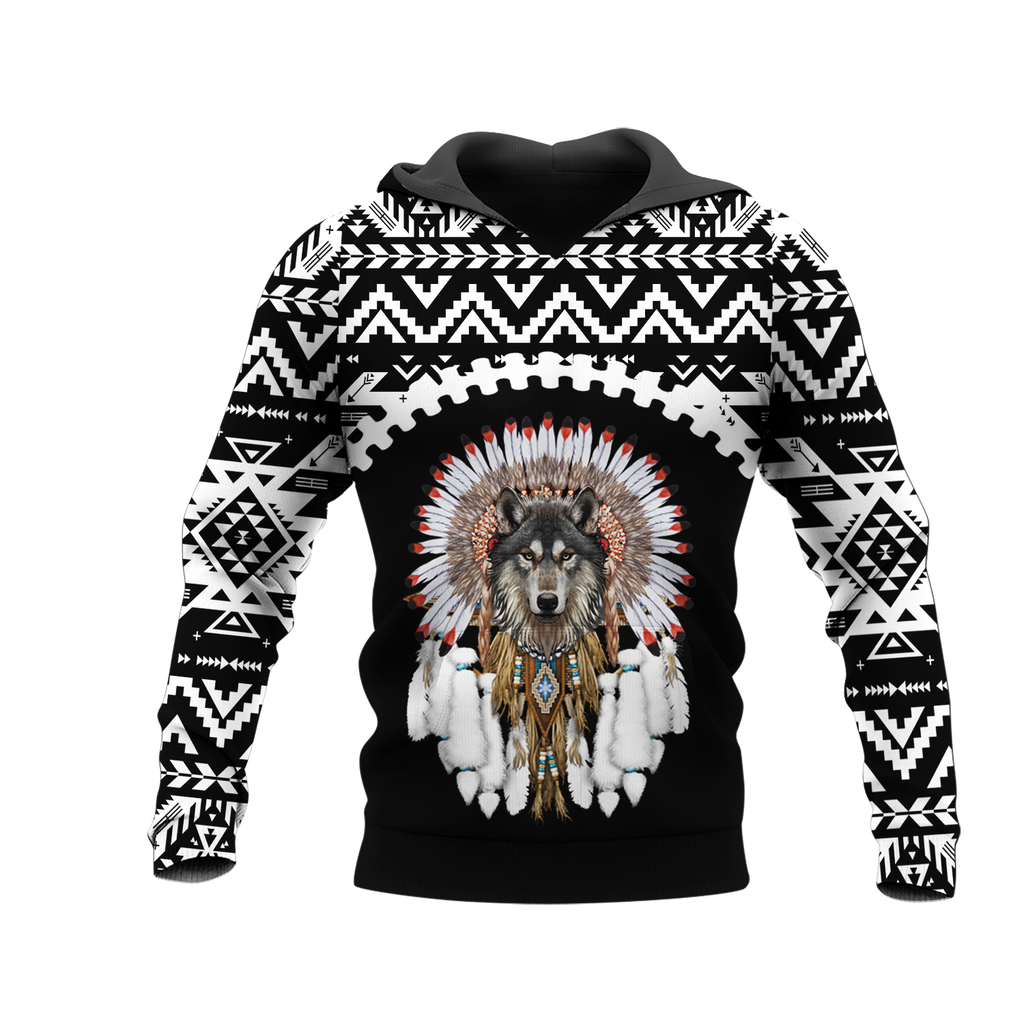 Powwow StoreHD0012291 Pattern Native Pride 3D Hoodie