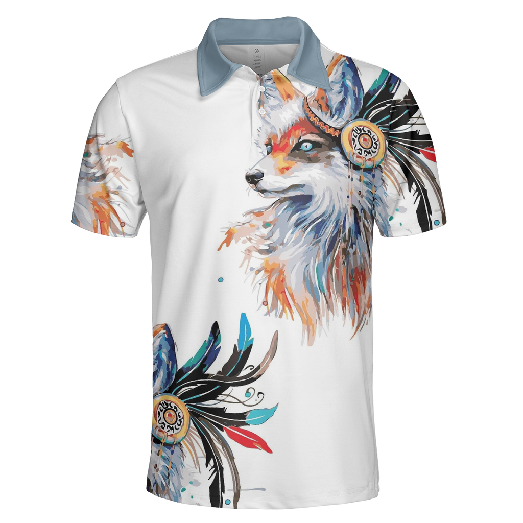 Powwow StorePOLO0055 Native American  Polo TShirt 3D