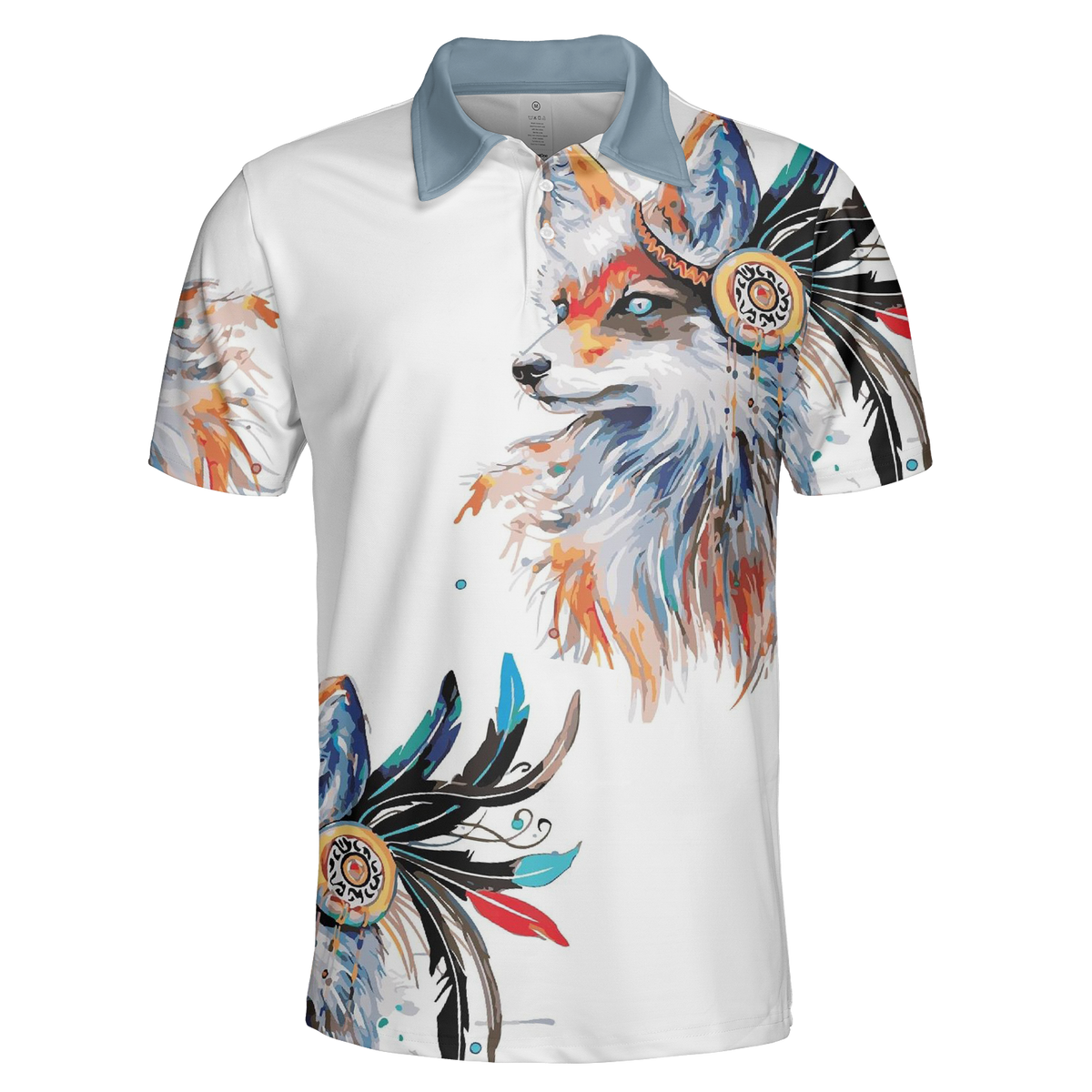 POLO0055 Native American  Polo T-Shirt 3D