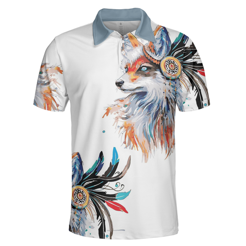 Powwow StorePOLO0055 Native American  Polo TShirt 3D