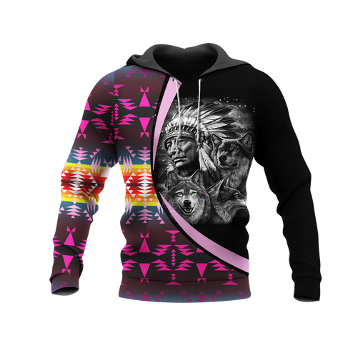 Powwow StoreHD0011601 Pattern Native Pride 3D Hoodie