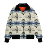 GB-NAT00608 Pattern Native American Unisex Knitted Fleece Lapel Outwear