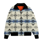 Powwow StoreGBNAT00608 Pattern Native American Unisex Knitted Fleece Lapel Outwear