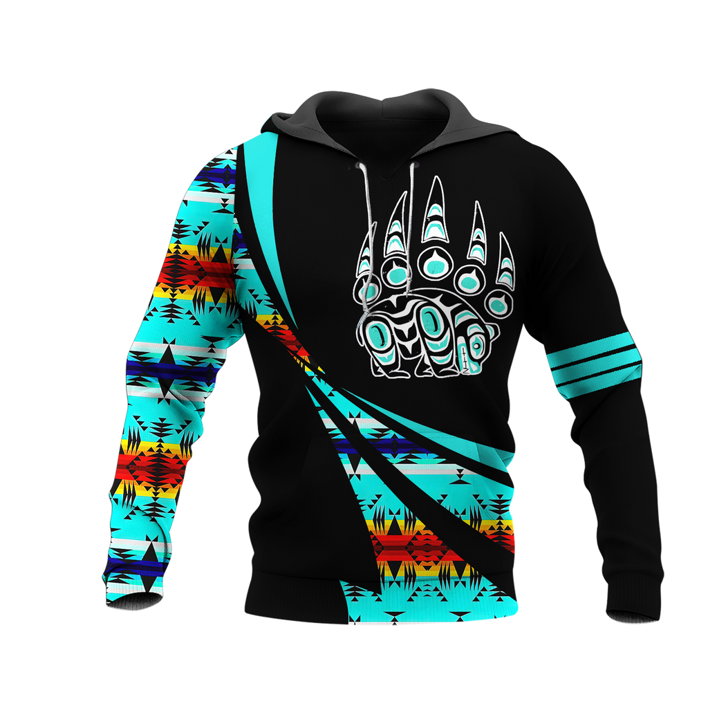 Powwow StoreHD0012054 Pattern Native Pride 3D Hoodie