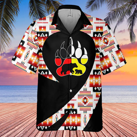GB-HW000850 Tribe Design Native American Hawaiian Shirt 3D
