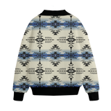GB-NAT00608 Pattern Native American Unisex Knitted Fleece Lapel Outwear