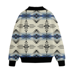 Powwow Storegb nat00608 pattern native american unisex knitted fleece lapel outwear
