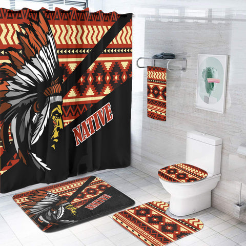 BS-000249 Pattern Native American Bathroom Set