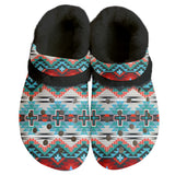 CCS0005 Native American Classic Clogs with Fleece Shoes