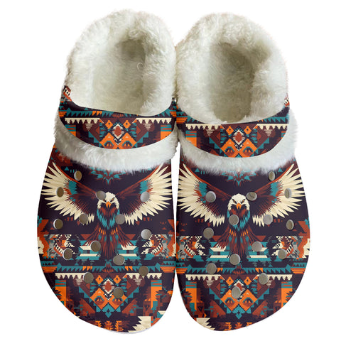 CCS0007 Native American Classic Clogs with Fleece Shoes