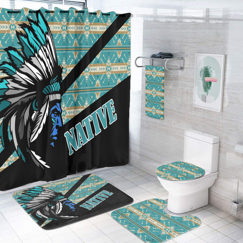 BS-000252 Pattern Native American Bathroom Set