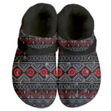 GB-NAT00595 Native American Classic Clogs with Fleece Shoes