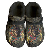 GB-NAT00790 Native American Classic Clogs with Fleece Shoes