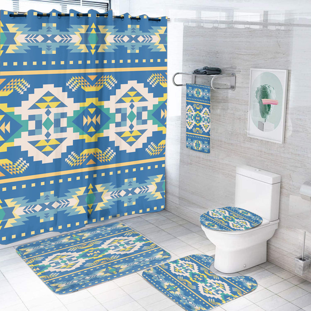 Powwow StoreBS000258 Pattern Native American Bathroom Set