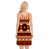 Powwow Storegb nat00521 native design womens o neck cami dress