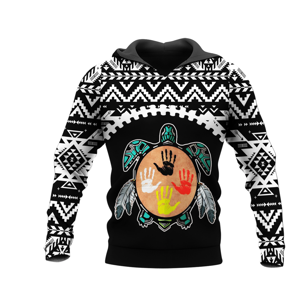 Powwow StoreHD0012292 Pattern Native Pride 3D Hoodie